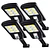 Pack 4 Foco Solar Led Exterior Con Sensor De Movimiento Ip65