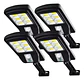 Pack 4 Foco Solar Led Exterior Con Sensor De Movimiento Ip65 - Miniatura 1