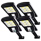 Pack 4 Foco Solar Led Exterior Con Sensor De Movimiento Ip65 - Miniatura 1