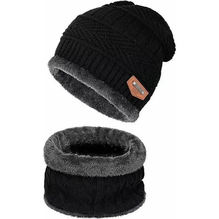 Set Calentador Gorro Mas Bufanda De Cuello Invierno Unisex- COPIA 3