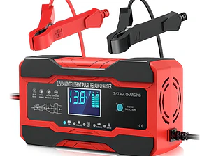 Cargador Inteligente Batería Auto Moto Carga Rápida