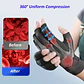 1 Par de Guantes de Cobre sin Dedos con Compresión Uniforme de 360° para Uso Diario, Cálidos, para Escribir, Antideslizantes  - Miniatura 1