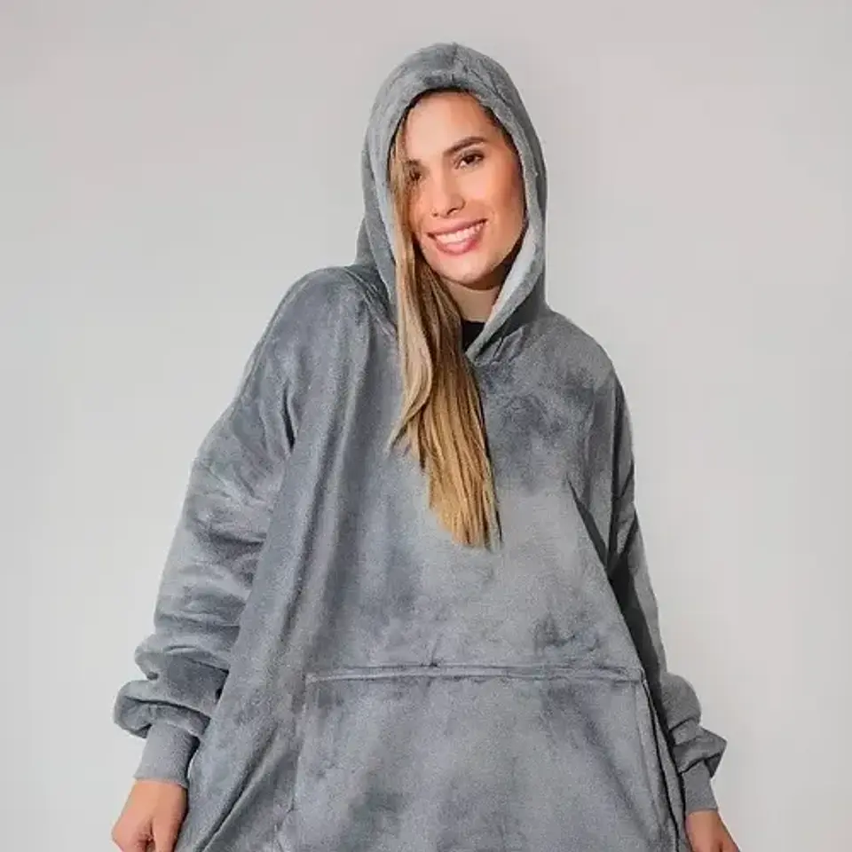 Poleron Sherpa Con Capucha Chiporro Manta 7