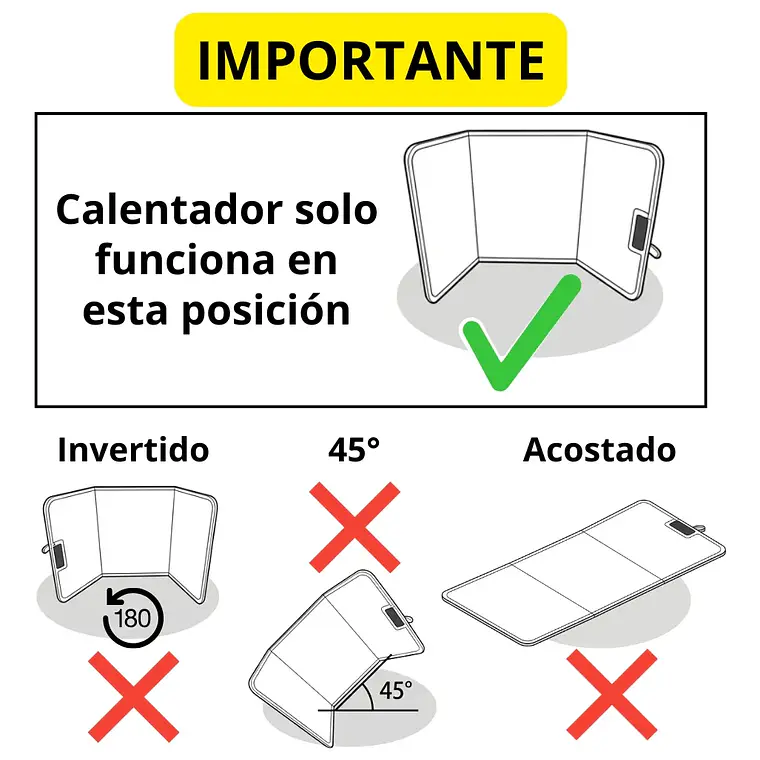 Calefactor Calentador Eléctrico Pies Piernas Plegable 170v - Cuadrado 2