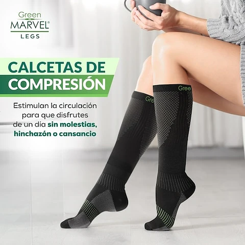 Medias de Compresión Green Marvel Legs