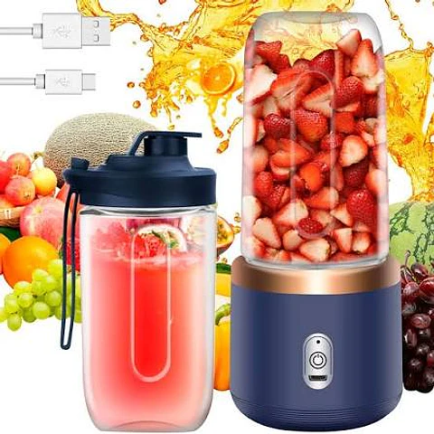 Licuadora Portatil Recargable USB Potente 400ml