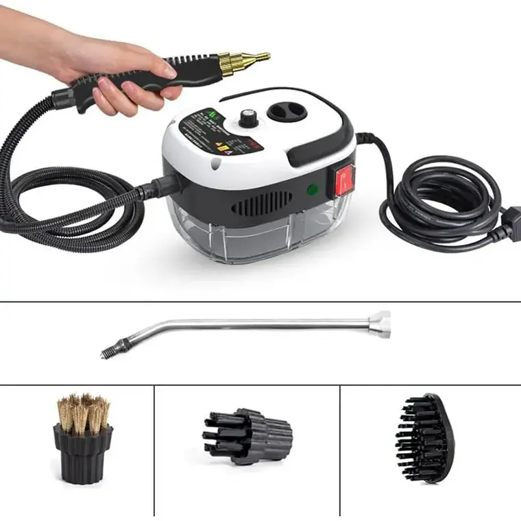 Maquina Vapor Limpiador Manual Alta Potencia Portátil 4 Pzs Color Blanco 5