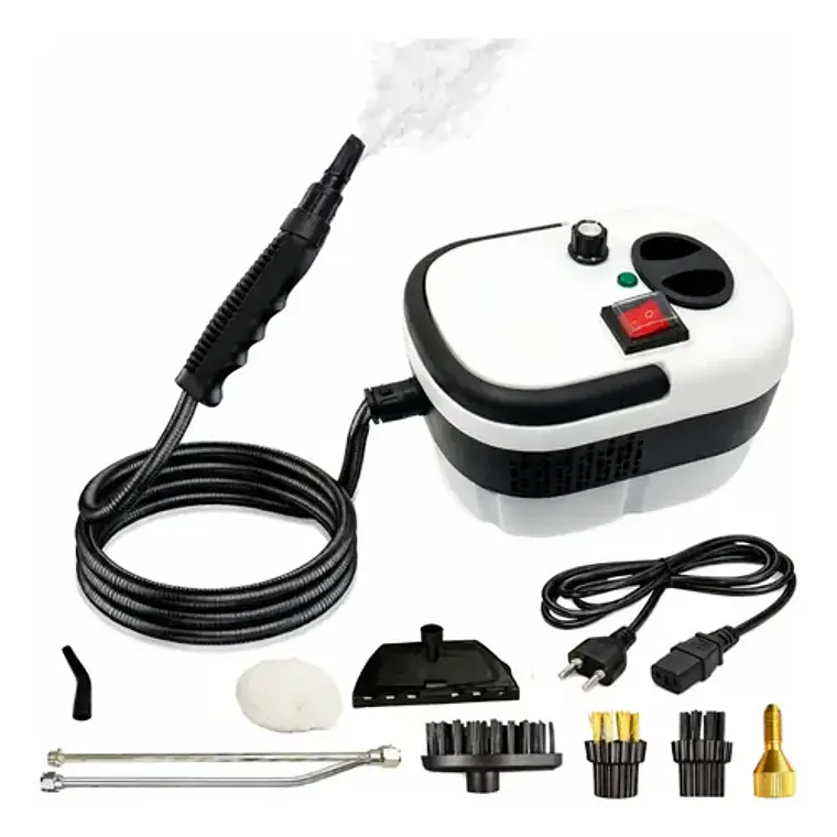 Maquina Vapor Limpiador Manual Alta Potencia Portátil 4 Pzs Color Blanco 2