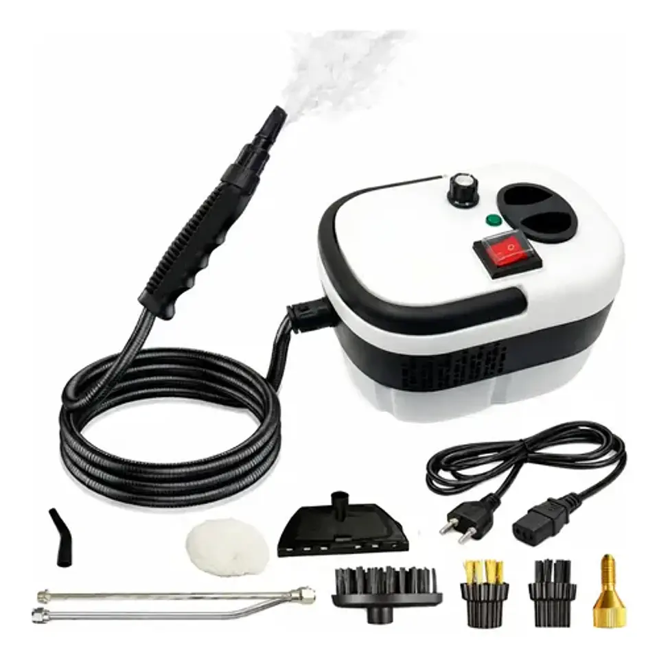 Maquina Vapor Limpiador Manual Alta Potencia Portátil 4 Pzs Color Blanco 2