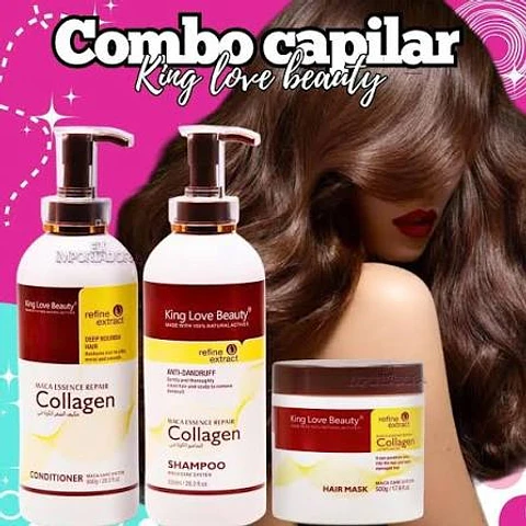 Combo capilar  800ml   Shampoo Acondicionador de Collageno