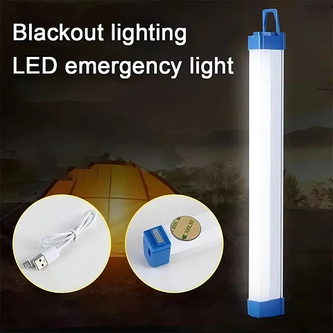 Lámpara Emergencia Barra Led Portátil Multiuso 50cm Closet Color Blanco