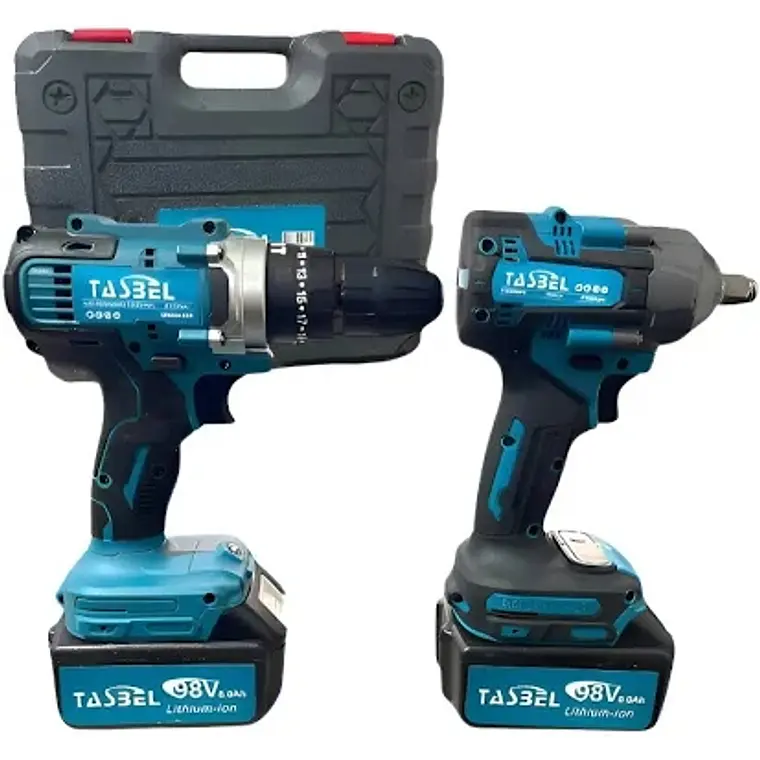 Llave De Impacto Inalámbrica 300nm 2 Batería 21v Par Kit 2