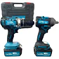 Llave De Impacto Inalámbrica 300nm 2 Batería 21v Par Kit - Miniatura 2