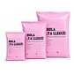 Bolsa Courier Rosa de Plástico con Adhesivo, Pack de 100 Unidades - Miniatura 1