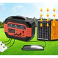 Generador Energia Multiuso Bateria Carga Solar 3 Ampolletas - Miniatura 2
