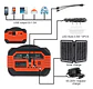 Generador Energia Multiuso Bateria Carga Solar 3 Ampolletas 100w - Miniatura 4