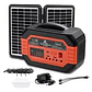 Generador Energia Multiuso Bateria Carga Solar 3 Ampolletas - Miniatura 1