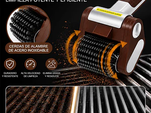 Cepillo Parrillero Eléctrico Inalámbrico Recargable