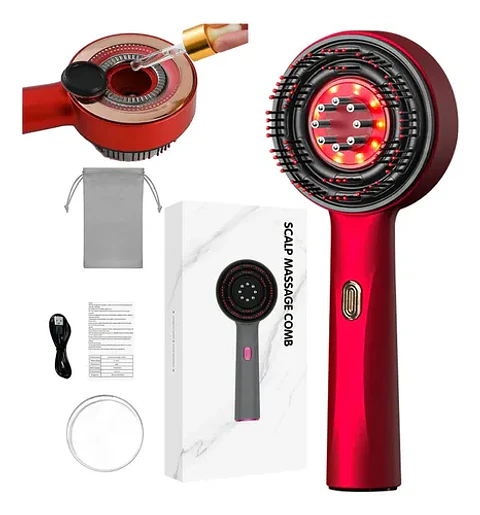 Red Light Hair Massager,cepillo Masajeador Cuero Cabelludo