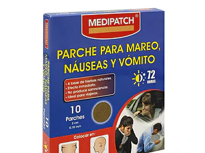 Paquete de 10 parches para el mareo por movimiento, pegatinas para el mareo, antináuseas, coche, aire, mar, alivio de vómitos, parche para el mareo por movimiento para paseos en coche y barco,
