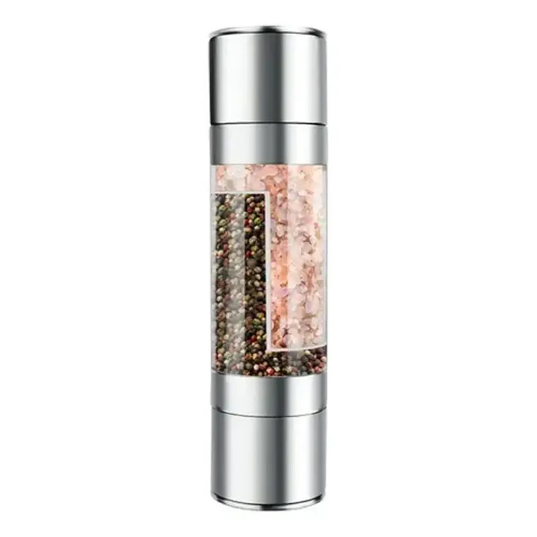Molino de especias Manual 2 en 1, molinillo de sal, molinillo de pimienta 3