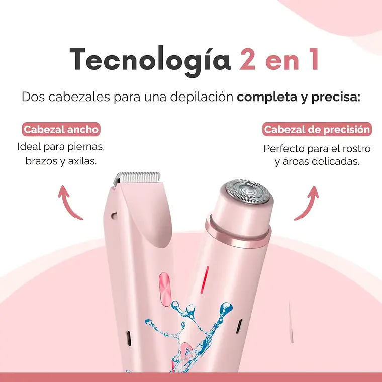 Depiladora Inalambrica Mujeres Rasuradora Mujer Piel Facial 2