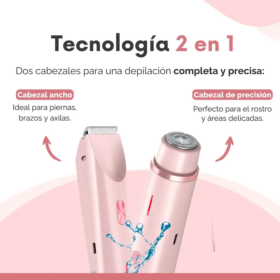 Depiladora Inalambrica Mujeres Rasuradora Mujer Piel Facial 2