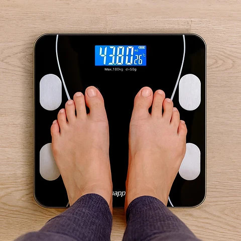 Balanza NAPPO Body Fat Smart con Bluetooth y Display LCD, Soporta hasta 180kg
