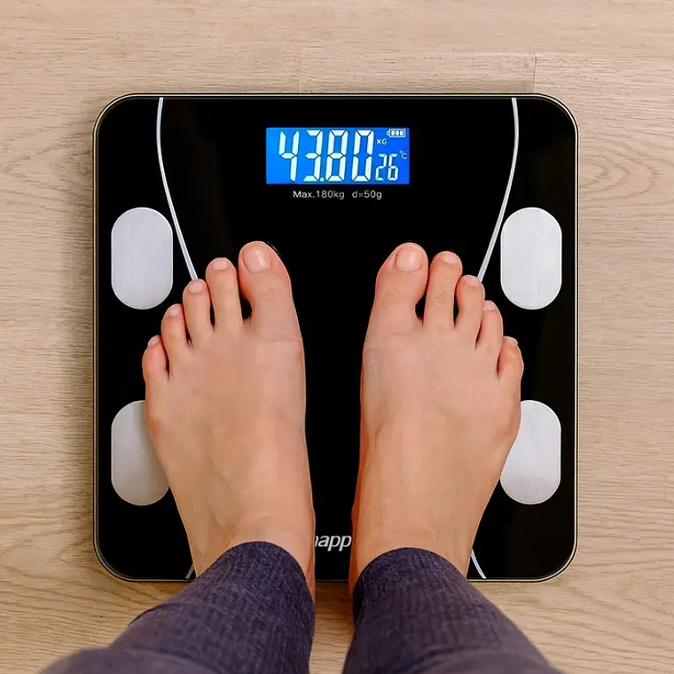 Balanza NAPPO Body Fat Smart con Bluetooth y Display LCD, Soporta hasta 180kg 1