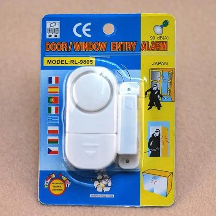 Alarma Para Puertas Y Ventanas Con Sensor Magnético 90db 1