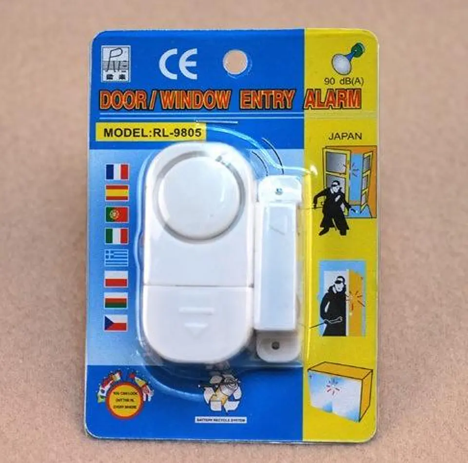 Alarma Para Puertas Y Ventanas Con Sensor Magnético 90db 1