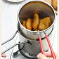 Olla Freidora Compacta Cesta Montable 12 cm Papas Fritas Nuggets Pasta - Miniatura 2