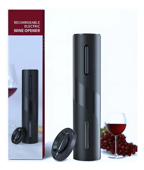 Sacacorchos Eléctrico Usb Con Cortador De Sellos Led Inox Eléctrico Abridor Botellas De Vino Sacacorchos Conteleria