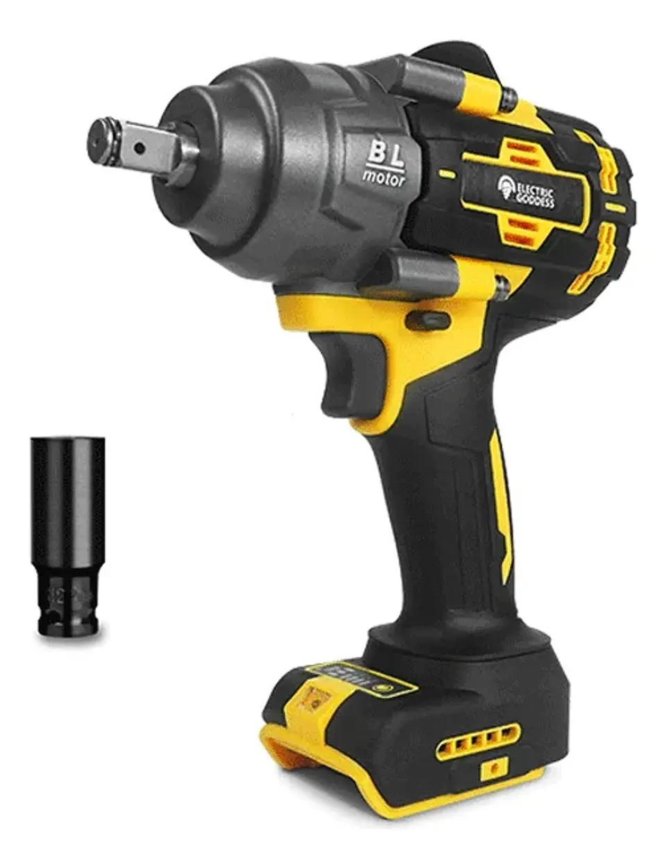 Llave Impacto Inalambrico 2 Baterias Brocas Desatornillador 3