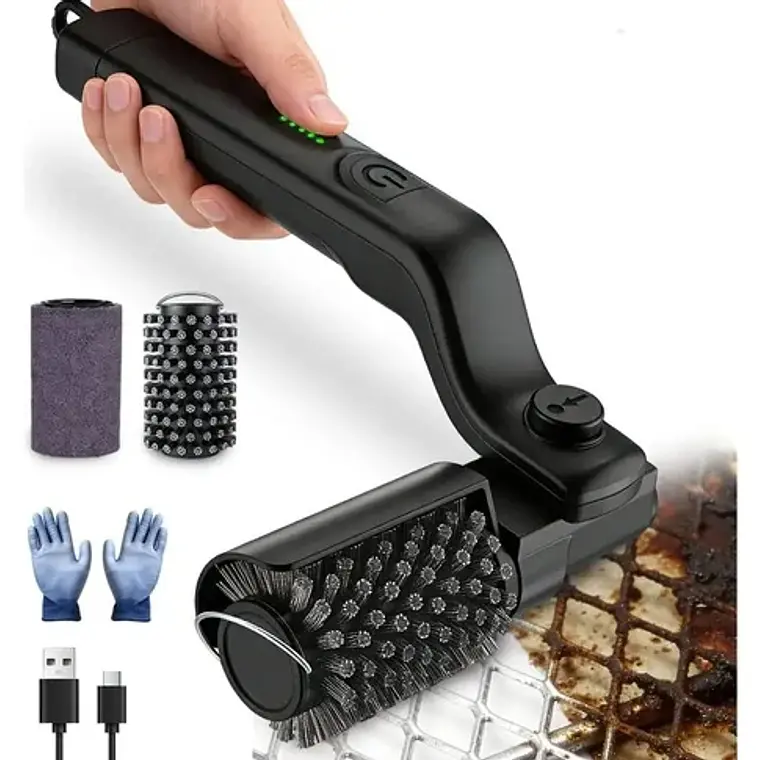 Cepillo Eléctrico Parrilla Acero Inoxidable 6