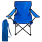 Silla Plegable Haiton 80x76cm Azul Para Playa Camping Con Bolso - Miniatura 2