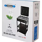 Cocina Encimera A Gas 4 Quemadores Con Repisas Color Negro - Miniatura 2