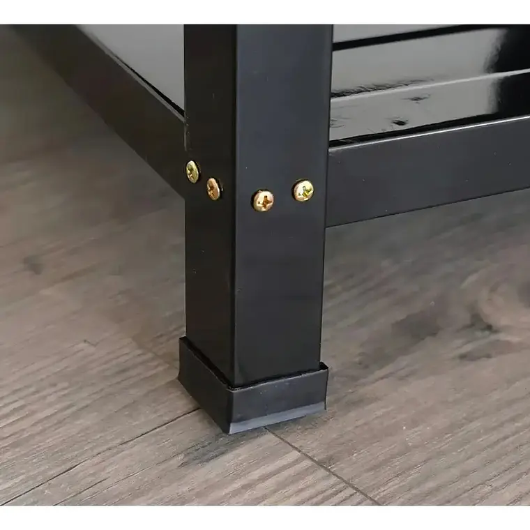 Cocina Encimera A Gas 4 Quemadores Con Repisas Color Negro 3