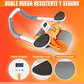 Rueda Abdominal Gym -Rodillo Con Timer Digital y Apoyo Codos Naranja - Miniatura 2