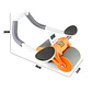 Rueda Abdominal Gym -Rodillo Con Timer Digital y Apoyo Codos Naranja - Miniatura 3
