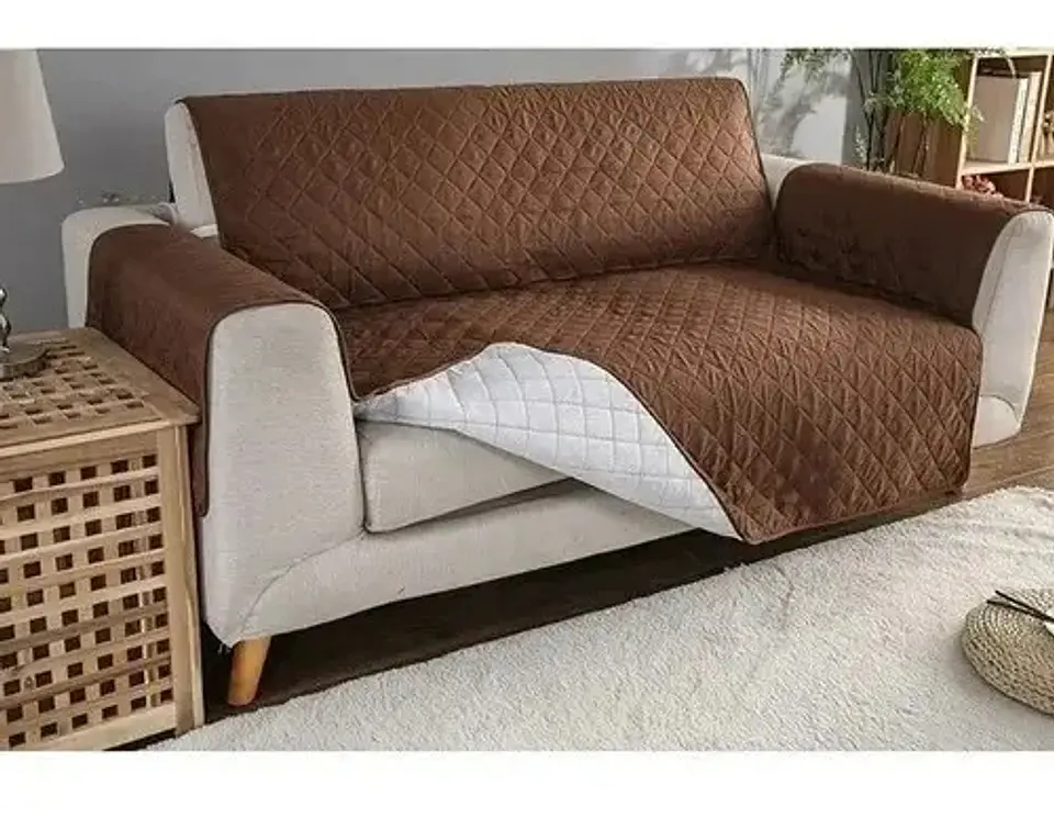 Pack Funda Para Sofa 3 Cuerpos + Fundas Protector 2 Cuerpos 7