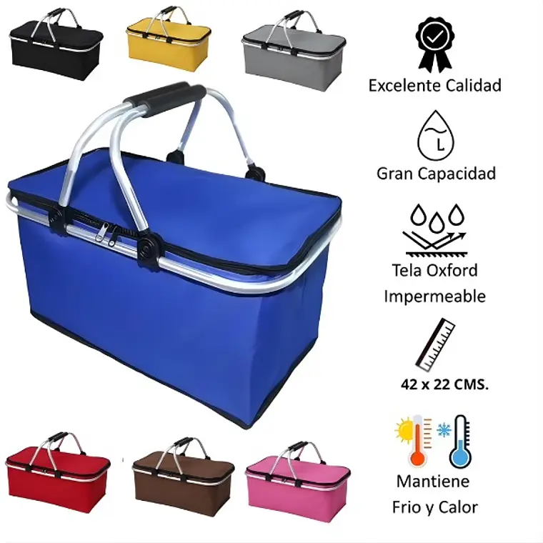 Canastas de Camping Térmicas Plegables Variedad de Colores 3