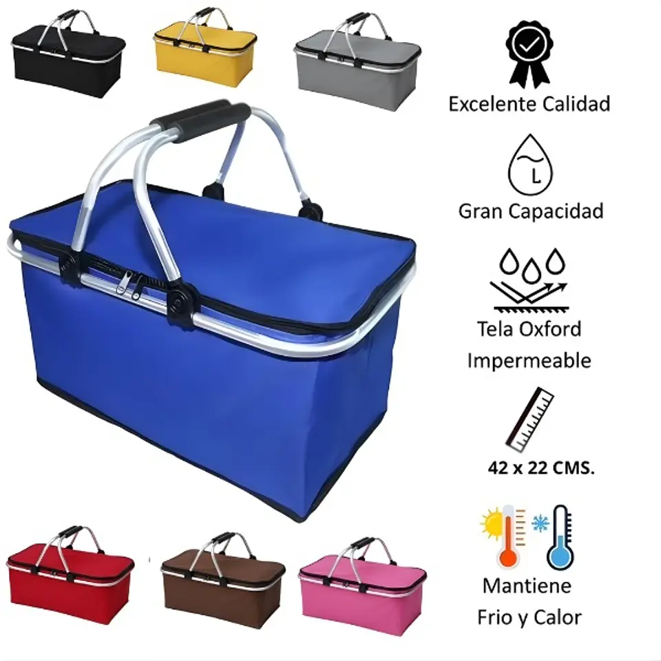 Canastas de Camping Térmicas Plegables Variedad de Colores 3