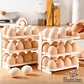 Huevera Plegable Organizador De Huevos Soporte Para Cocina Color Nude - Miniatura 3