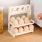 Huevera Plegable Organizador De Huevos Soporte Para Cocina Color Nude - Miniatura 2