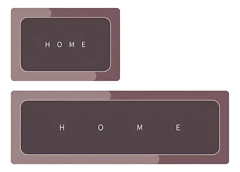 2 Alfombras De Cocina Norplat - Piso De Goma Antideslizante Gris Oscuro Home Tapete de Cocina