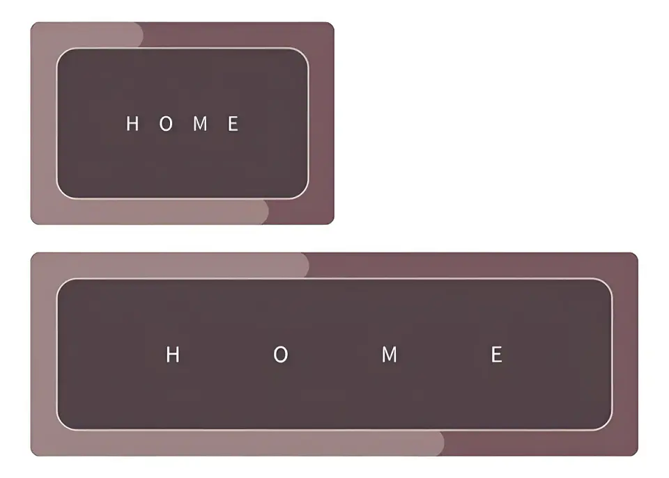2 Alfombras De Cocina Norplat - Piso De Goma Antideslizante Gris Oscuro Home Tapete de Cocina 1
