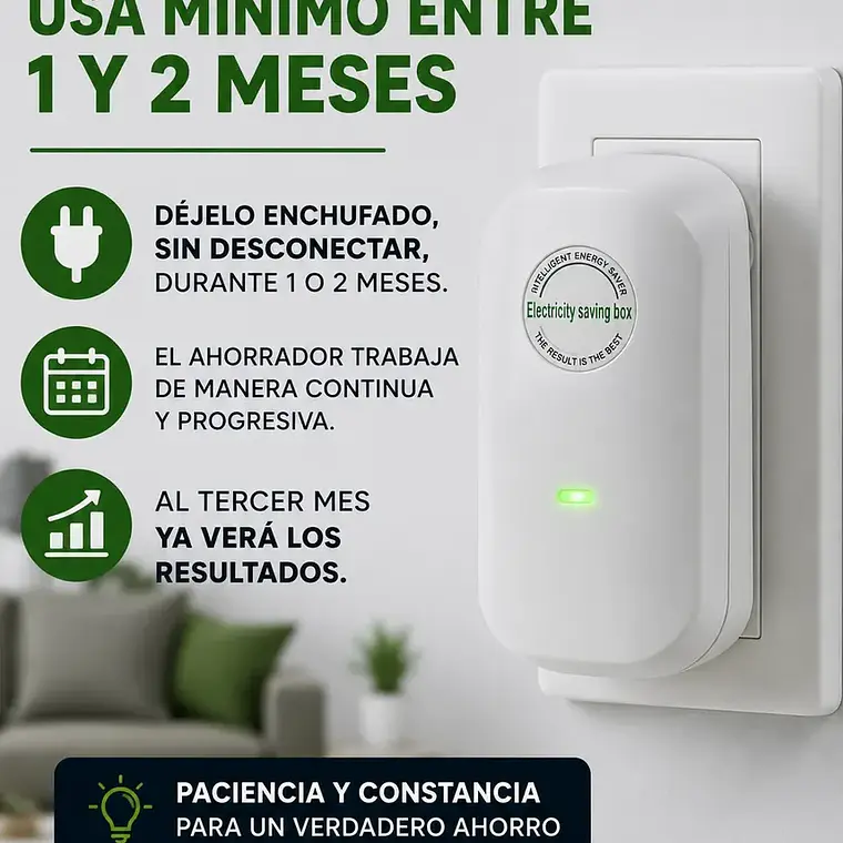 Ahorrador De Energia V3 Ahorra Corriente Luz Casa Local Etc 1