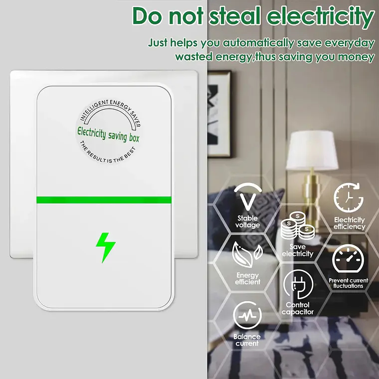 Ahorrador De Energia V3 Ahorra Corriente Luz Casa Local Etc 3