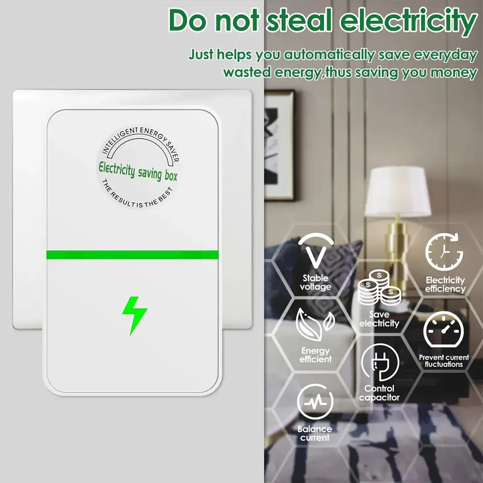 Ahorrador De Energia V3 Ahorra Corriente Luz Casa Local Etc 3